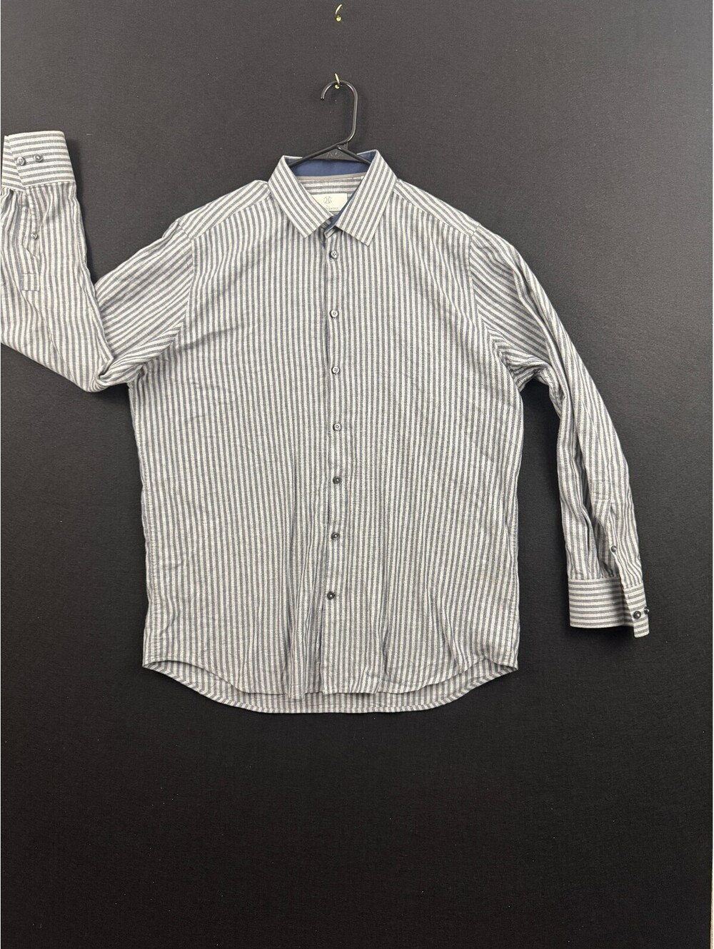 Christian Lacroix Contemporary Fit Striped Button-Up Shirt Large